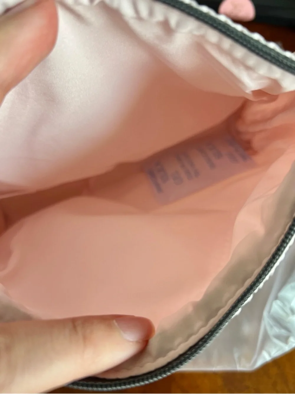 5 for 25⚡️Lancome La Trousse Rose Rectangle Light Pink Travel Pouch